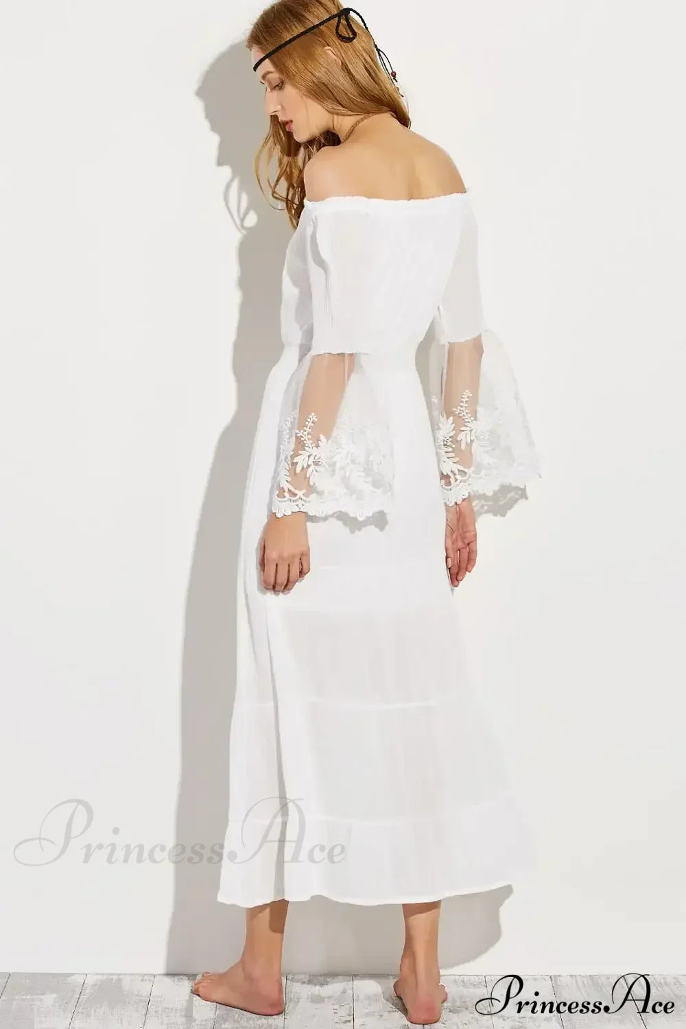 Sexy Off-Shoulder Lace Boho Dress