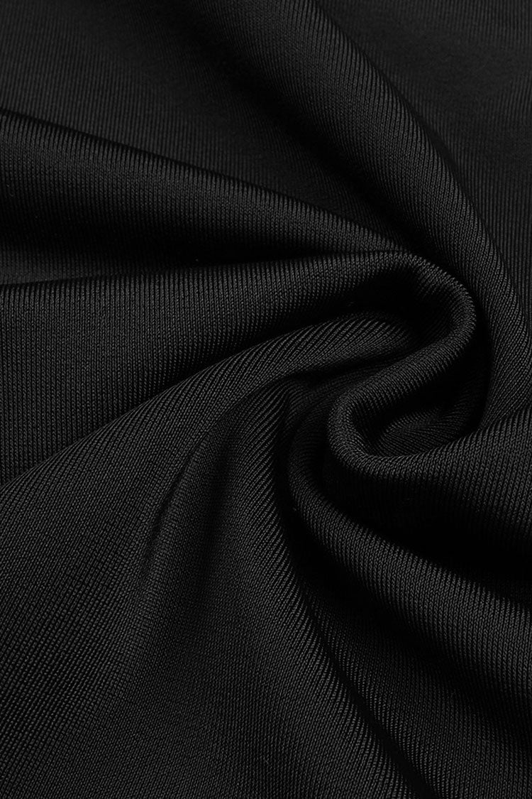 Sexy Twist Bra Knot Cut Out Long Sleeve Bodycon Jersey Evening Maxi Dress - Fashionpara