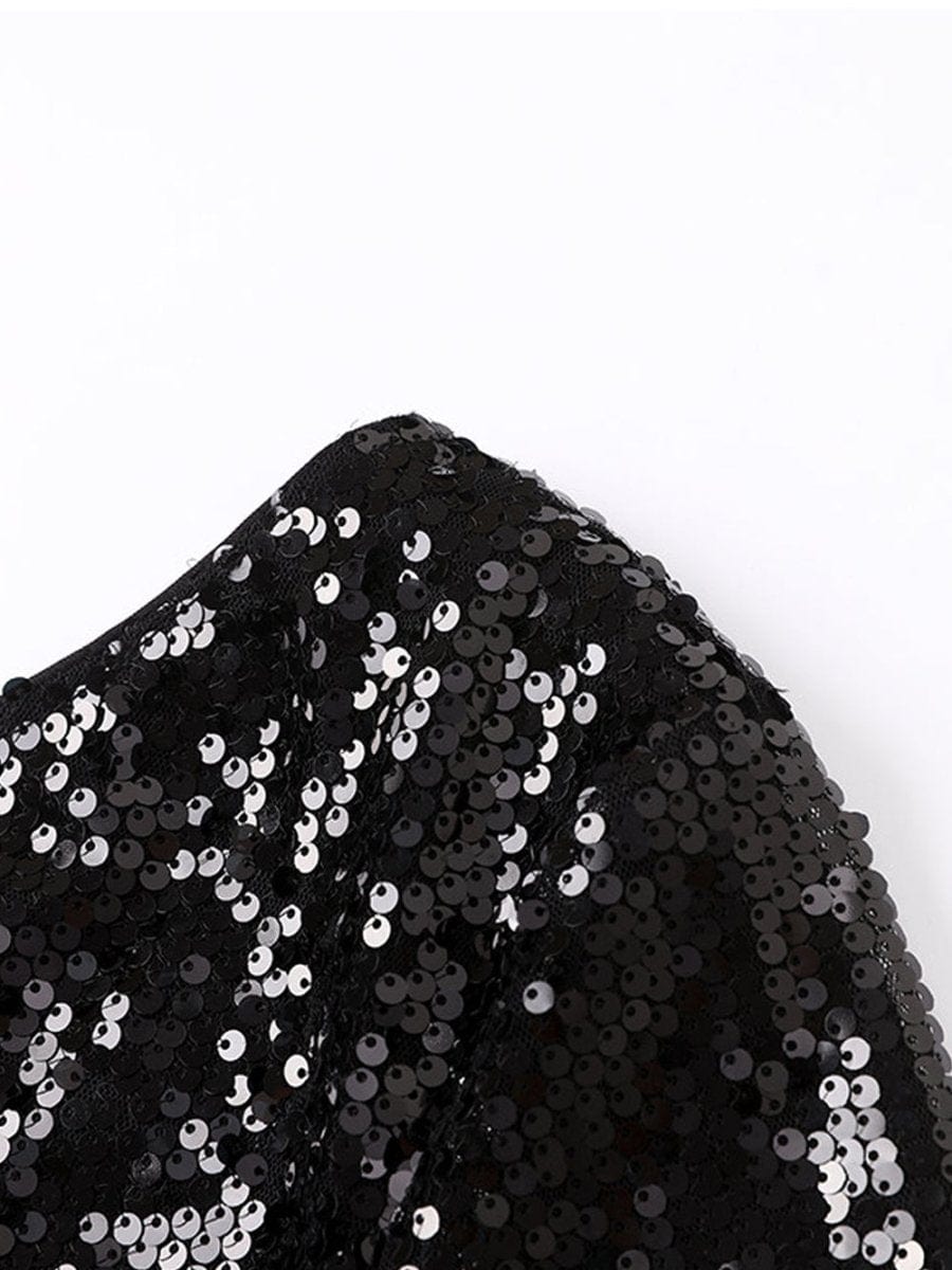 Shoulder Feather Backless - Fashionpara