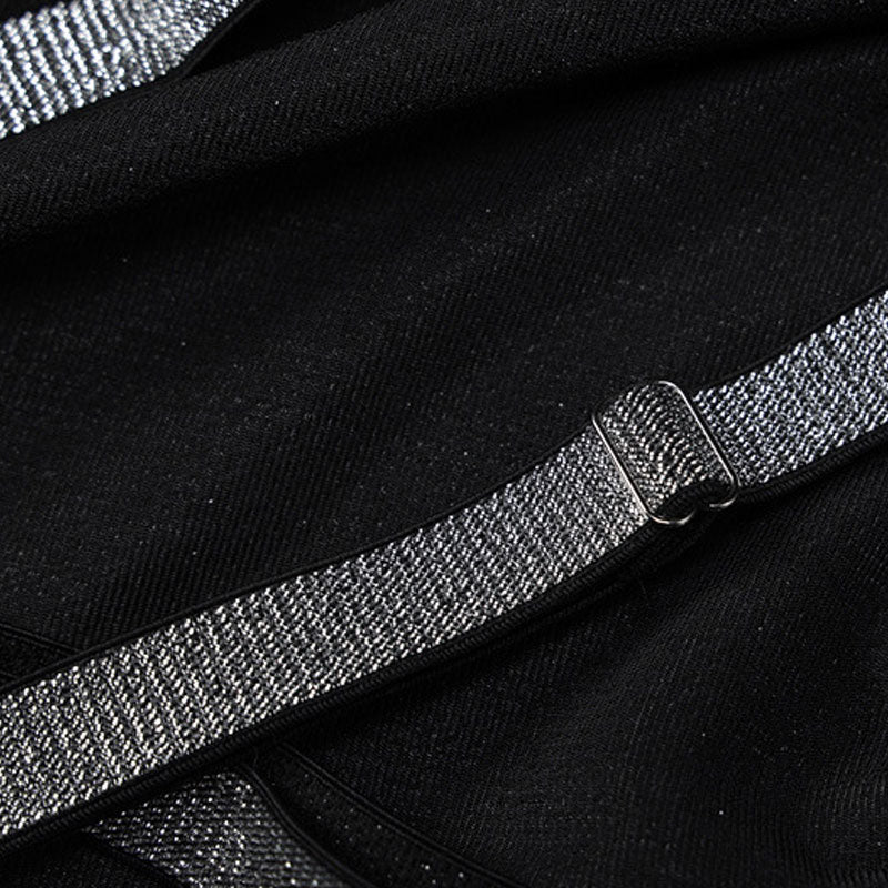 Shimmer Knit Crisscross Back Strappy Bodycon Maxi Dress 3