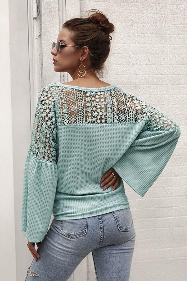 Single Breasted Front Knot Shirt