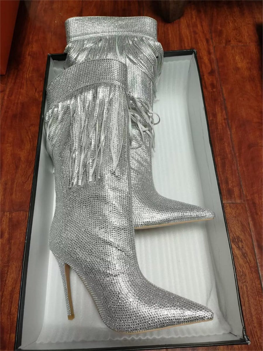 Ankle Tassel Rhinestone