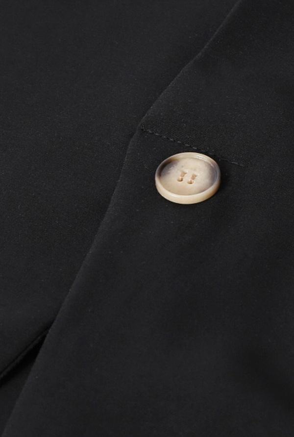 Sleeveless V-neck Single-button Pure-color Blouse - Fashionpara