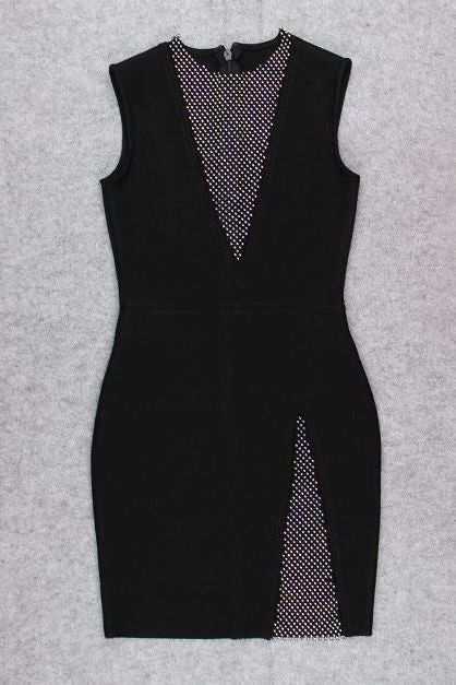 Sofie Bodycon Mini Dress - Classic Black - Fashionpara