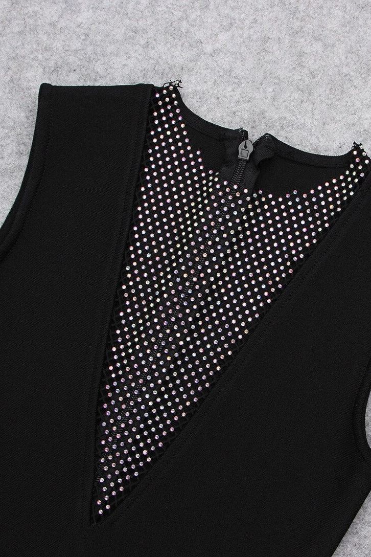 Sofie Bodycon Mini Dress - Classic Black - Fashionpara
