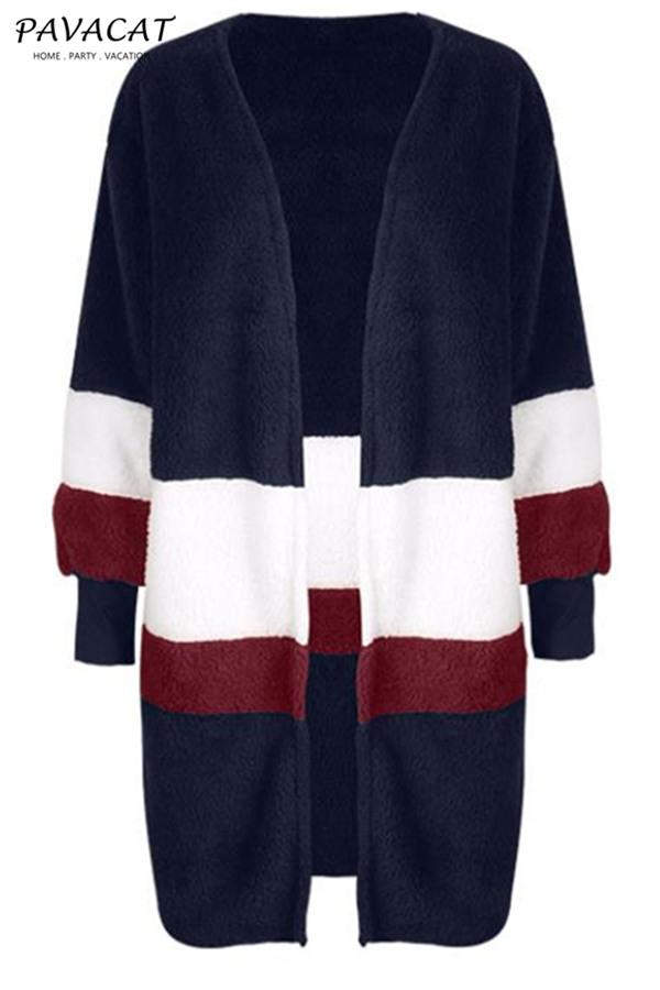 RadyRin Soft Heart Long Fleece Cardigan for Cozy Comfort