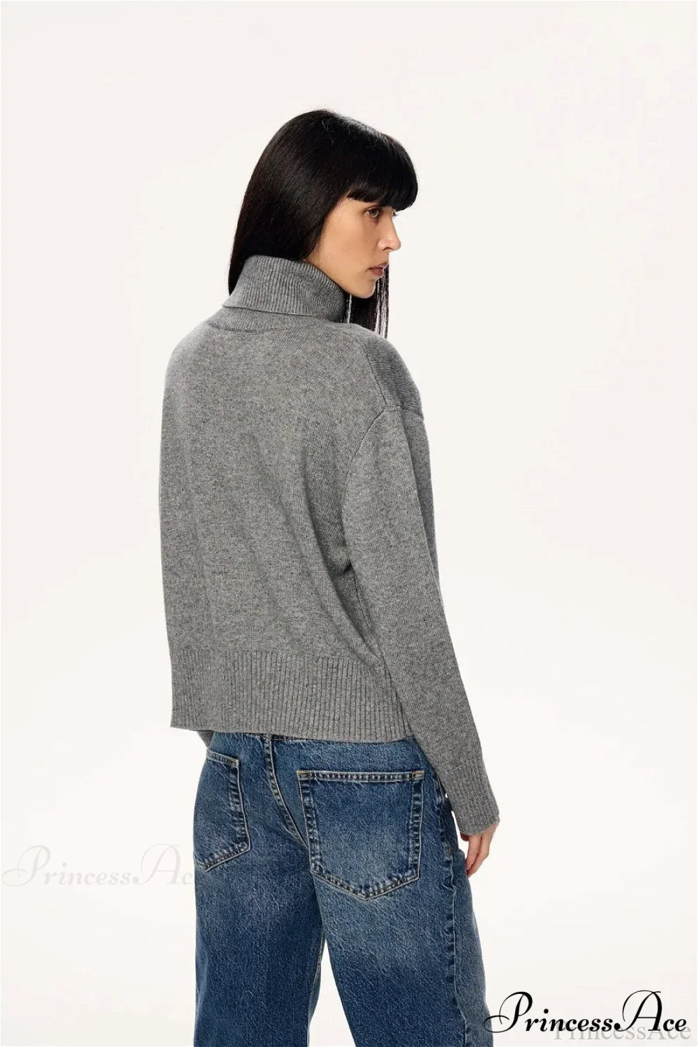 PrincessAce Soft Cozy Turtleneck Pullover Sweater