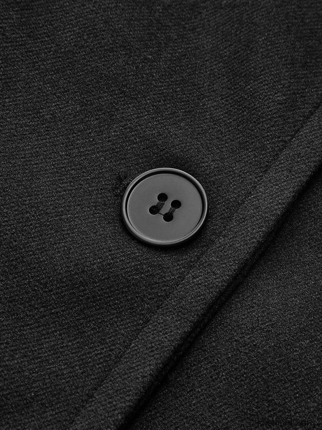 Solid Oversized Pocket Button Coat - Fashionpara