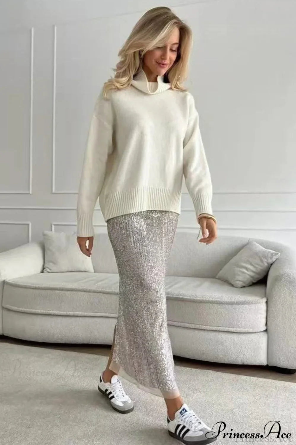 PrincessAce Cozy Thick Turtleneck Sweater for Effortless Style