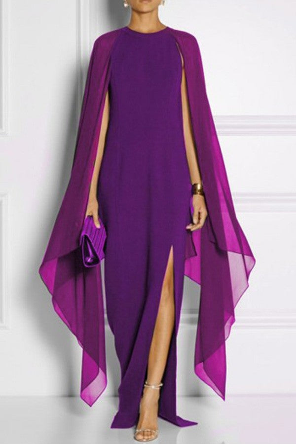 Chic Thigh-high Slit Fashion Dress - Fashionpara