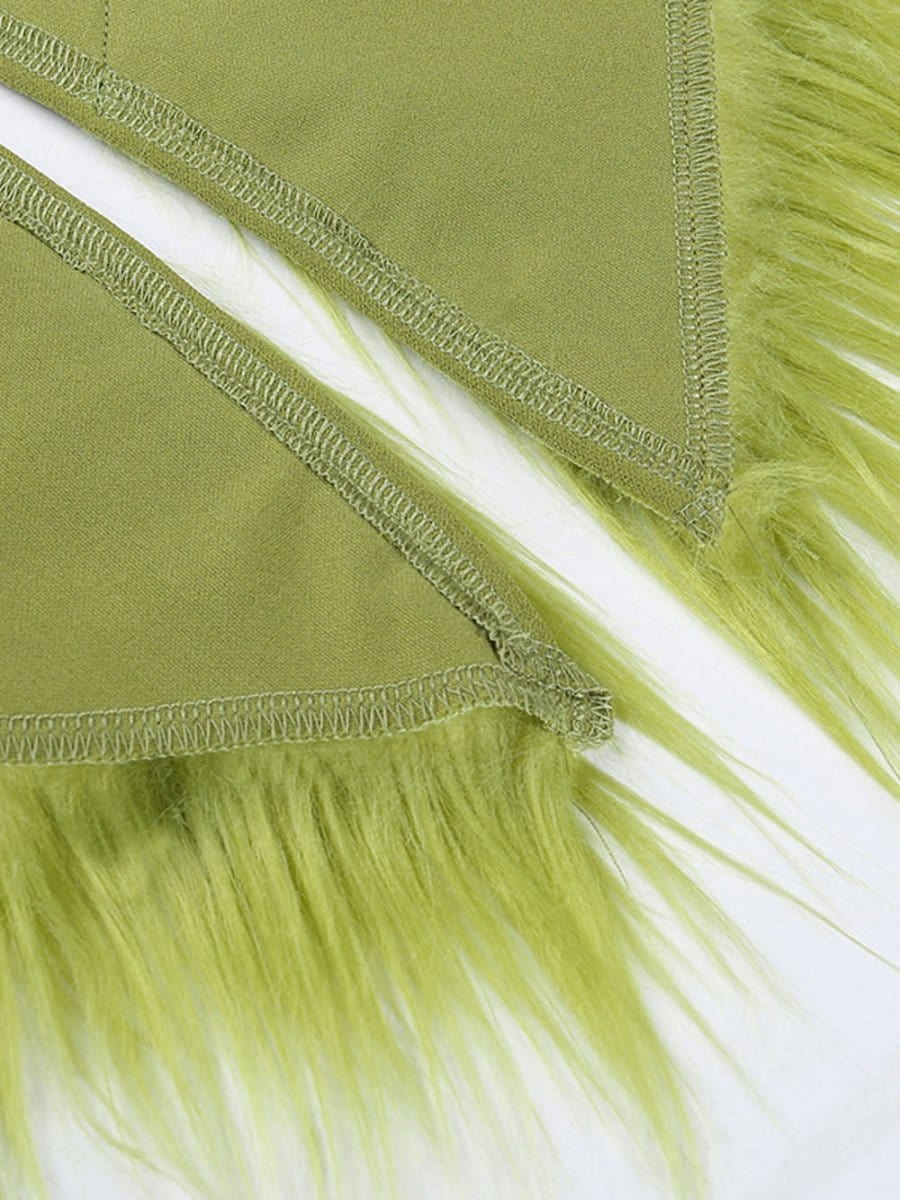 One Shoulder Feather - Fashionpara