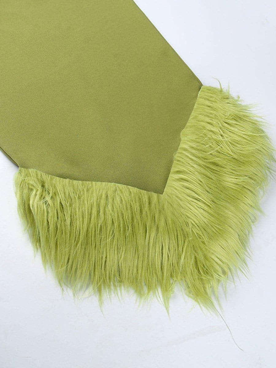 One Shoulder Feather - Fashionpara