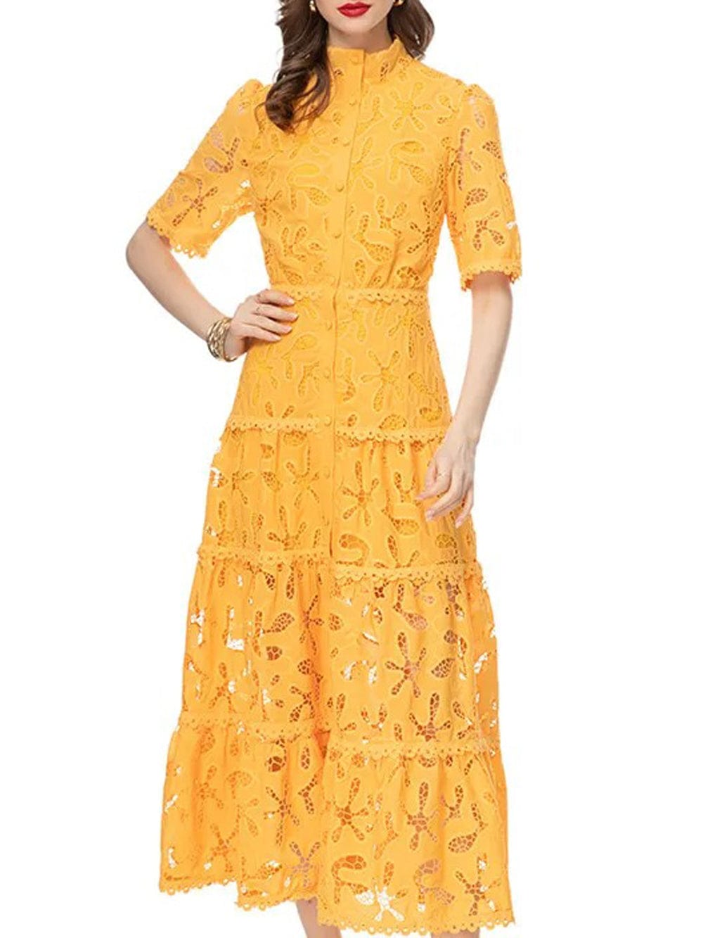 Hollow Out Midi - Fashionpara