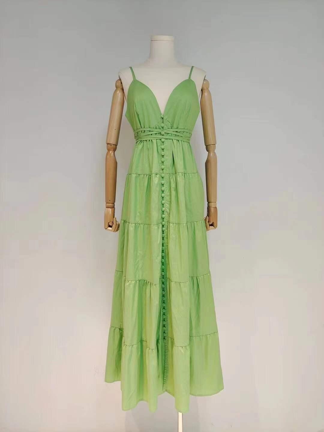 KittenAlarm - Spencer Spaghetti Strap Solid Maxi Dress