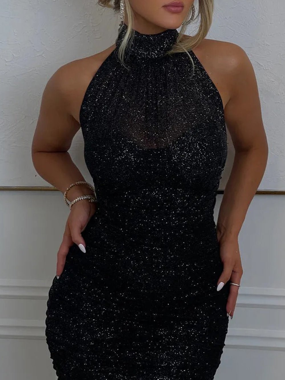 Backless Maxi Dress - Fashionpara