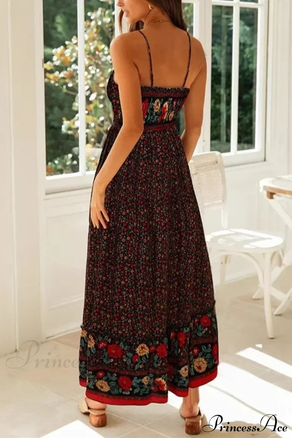 Strapless Vacation Summer Maxi Beach Boho Dress