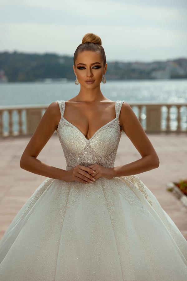 Straps Wedding Dress Mermaid Sweetheart Ball Gown Lace - Fashionpara