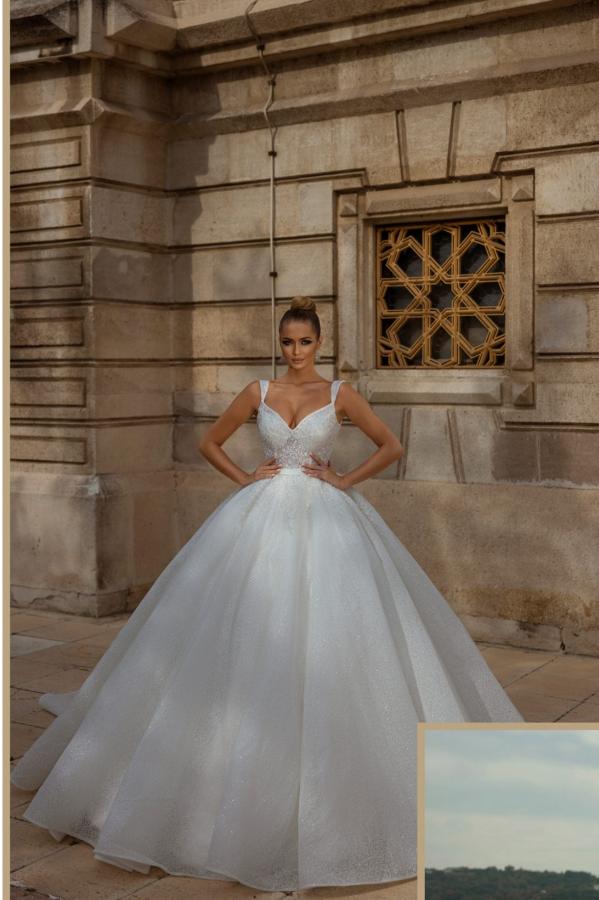 Straps Wedding Dress Mermaid Sweetheart Ball Gown Lace - Fashionpara