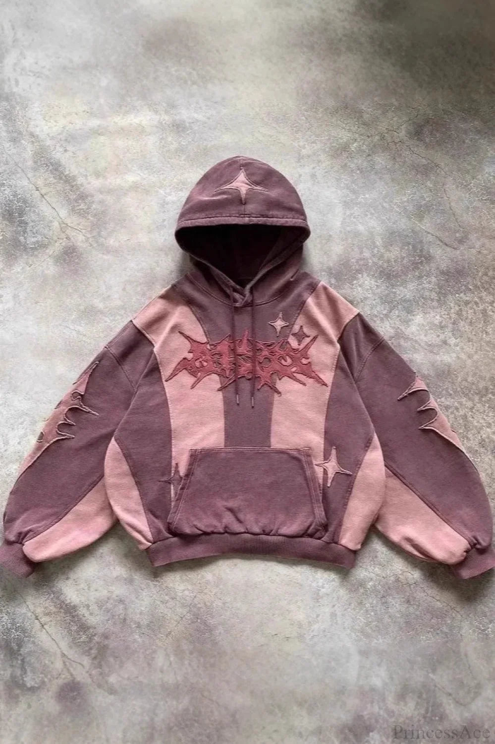 Street Y2K Collage Loose Hoodie
