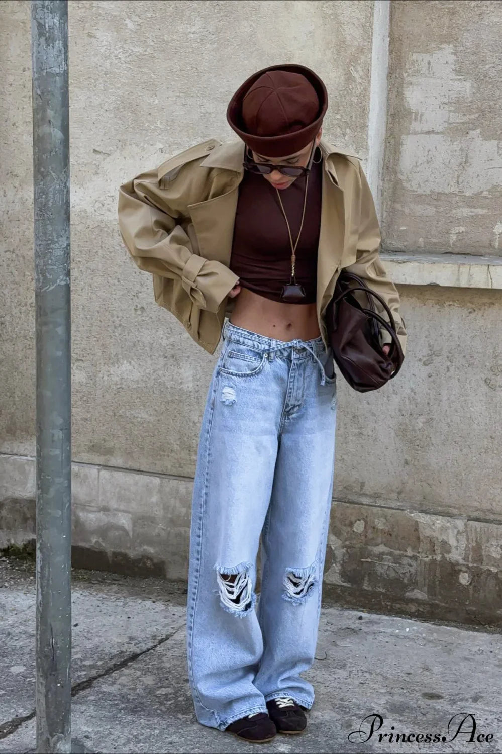 Elegant Loose Short Trench Coat for Effortless Style