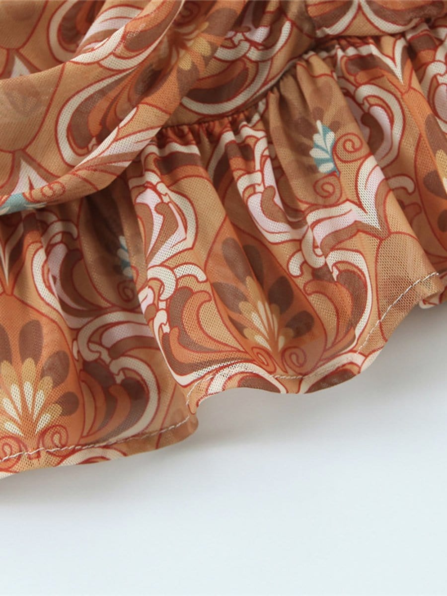 Ruffle Mini Dress - Fashionpara