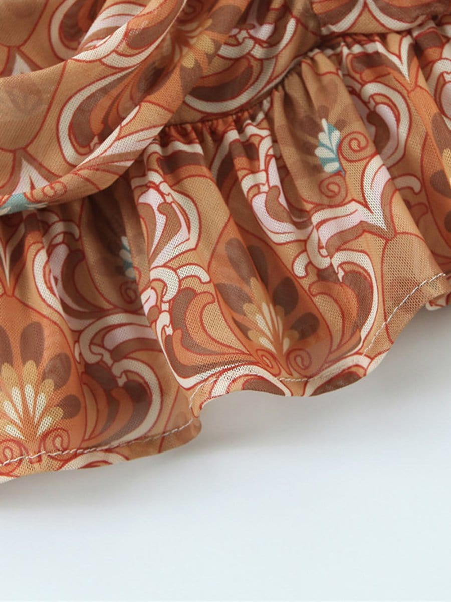 Ruffle Mini Dress - Fashionpara