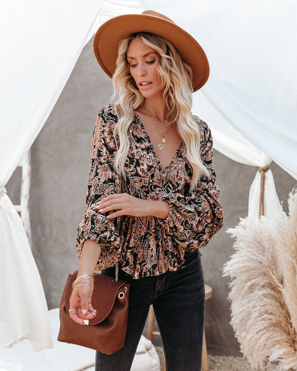 Swoop Adjustable Printed Top