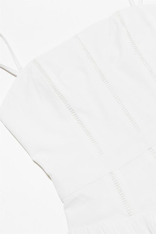 Tasmin Bodycon Midi Dress - Pearl White - Fashionpara