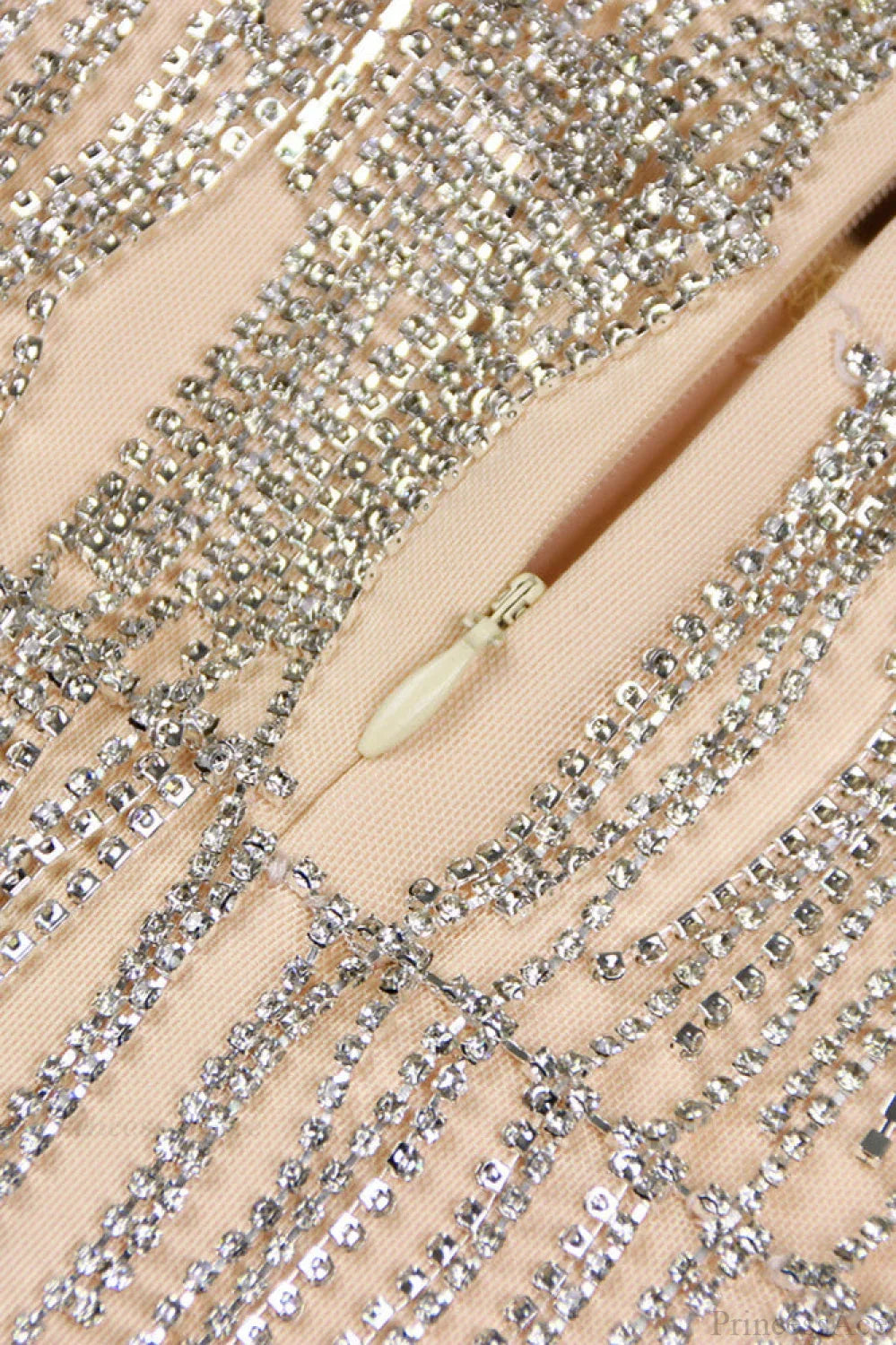 Rhinestone Fringe V-Neck Spaghetti Strap Mini Dress 4