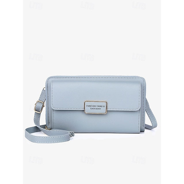 Wristlet Bag Crossbody Leather PU Mobile Phone