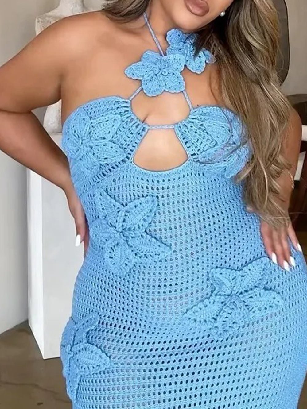 Backless Sleeveless Maxi - Fashionpara