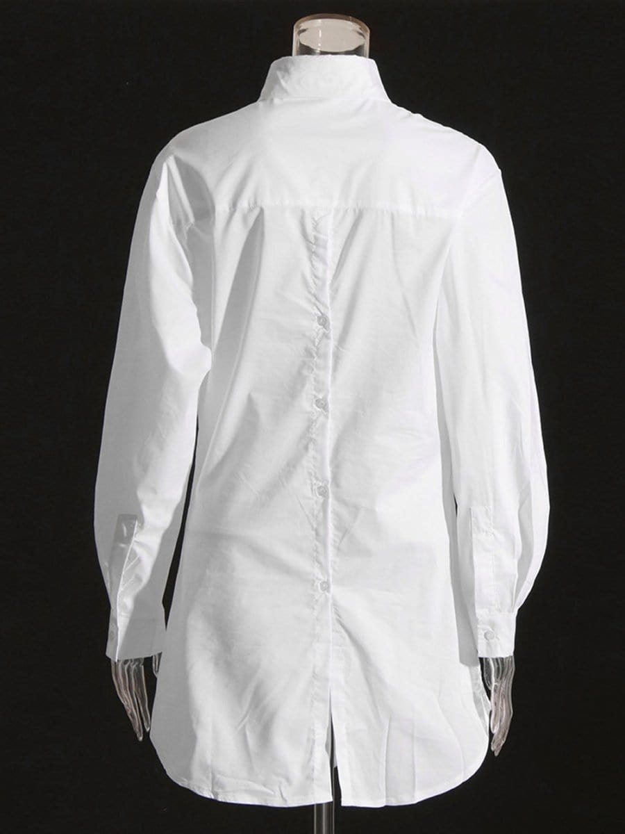 Button Mini Dress - Fashionpara