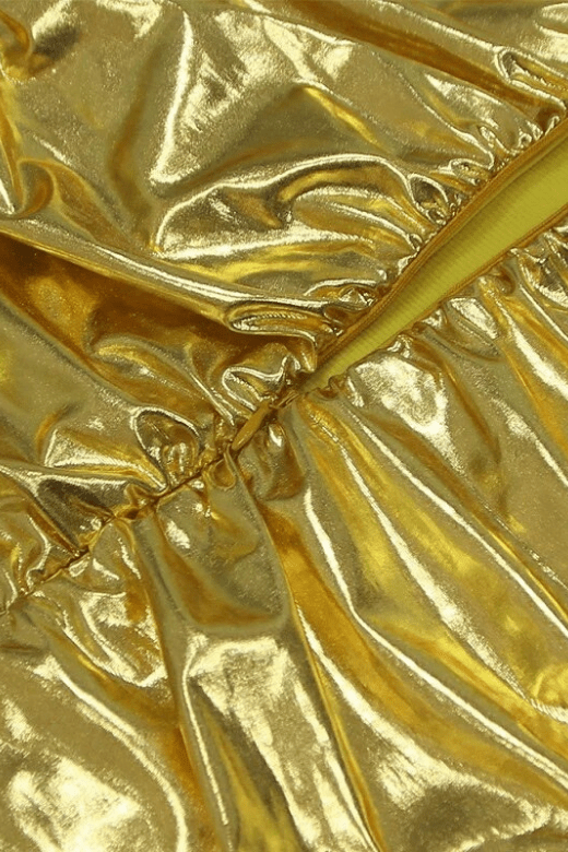 Terese Bodycon Wrap Dress - Gold - Fashionpara