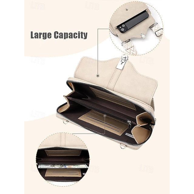 Crossbody Faux Geometric Bag Pattern with Leather