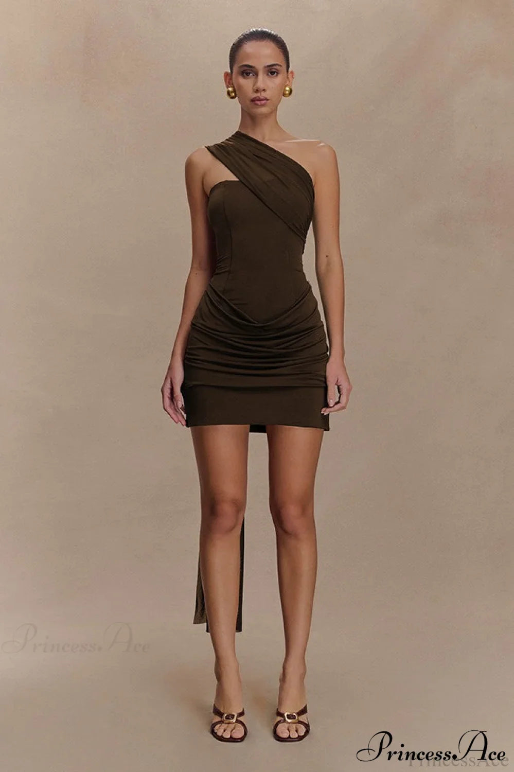 Tulle Sash Strapless Bodycon Party Dress - Fashionpara