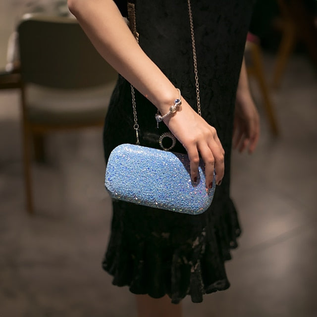 Wristlet Leather PU Bags Clutch Evening Bag