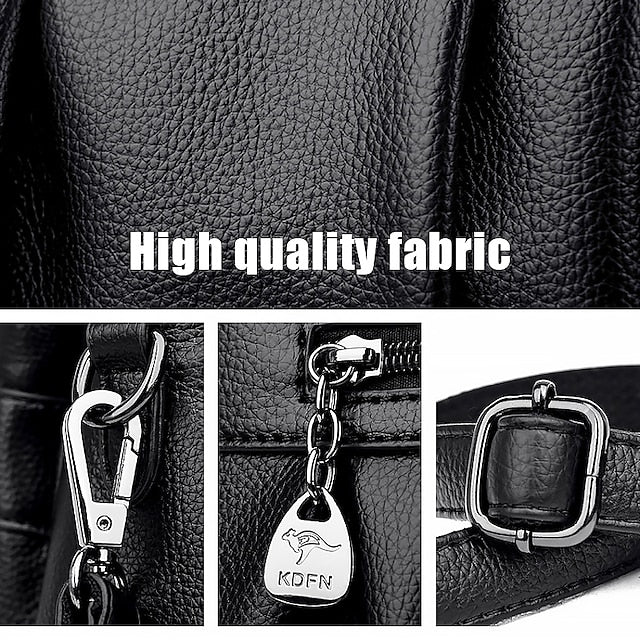 PU Leather Daily Handbag Holiday Boston Bag Zipper