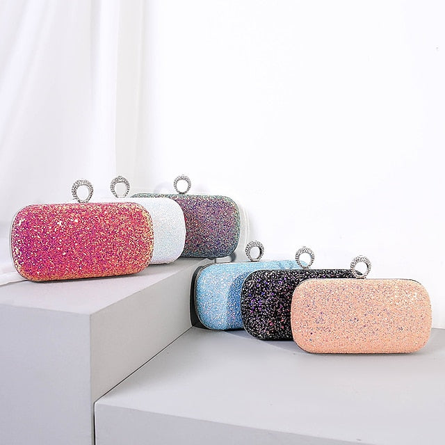 Wristlet Leather PU Bags Clutch Evening Bag