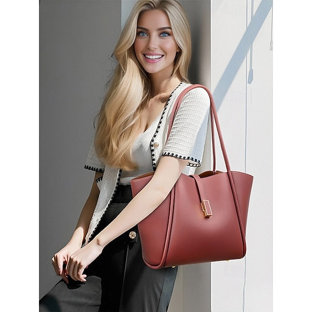 Leather Green Bag Tote Faux