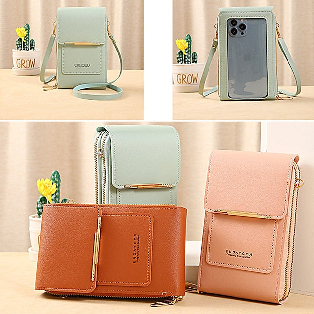 Phone Mobile Bag Crossbody Wallet Purse Coin