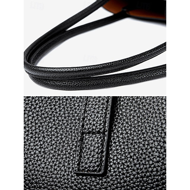Green Bag Faux Leather Tote