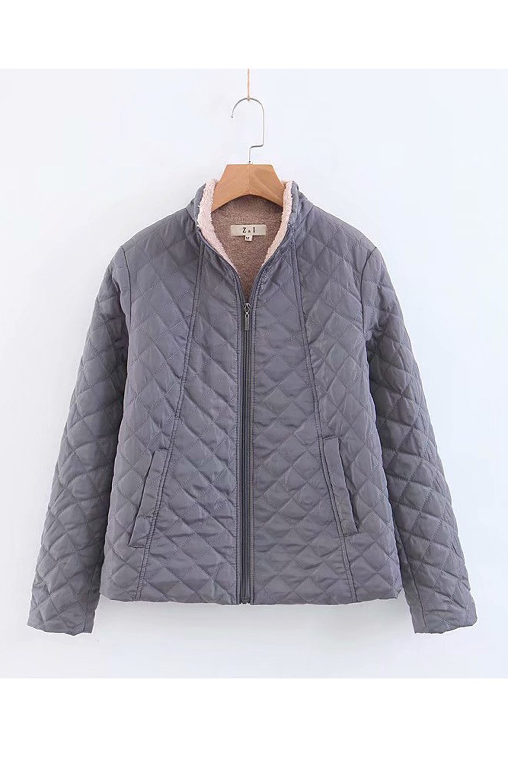 Luxurious Velvet Stand Collar Parka Jacket for All Seasons