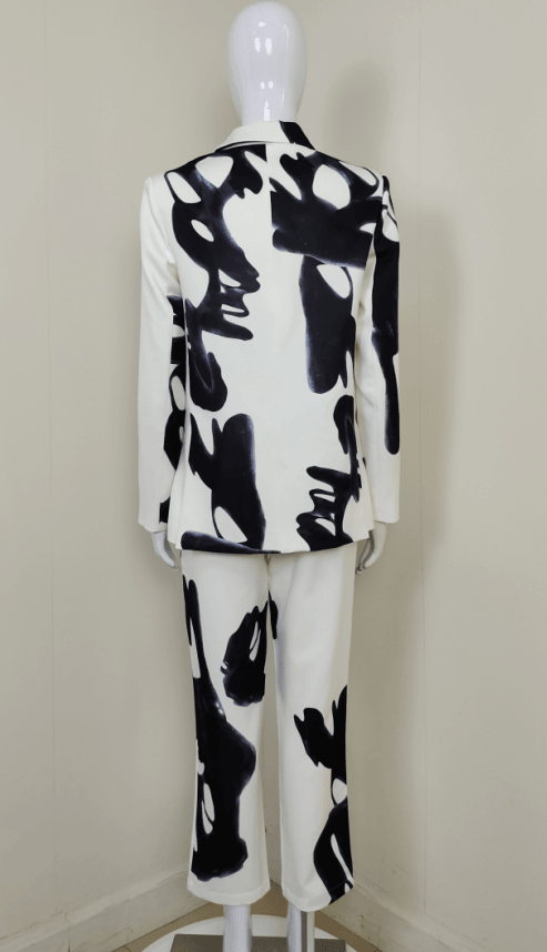 KittenAlarm - Venice Two-tone Blazer & Pants Set