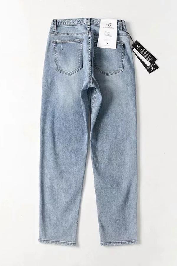 Vintage High-waisted Straight Jeans