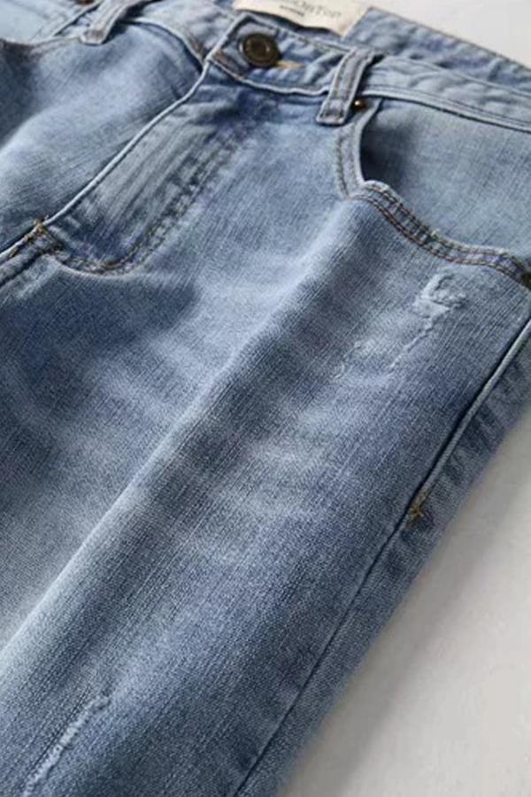 Vintage High-waisted Straight Jeans