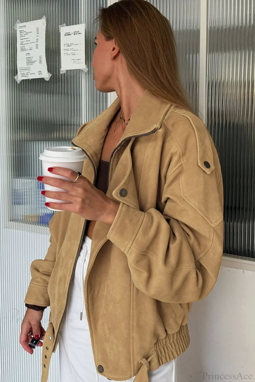 Vintage Matte Elegant Suede Jacket