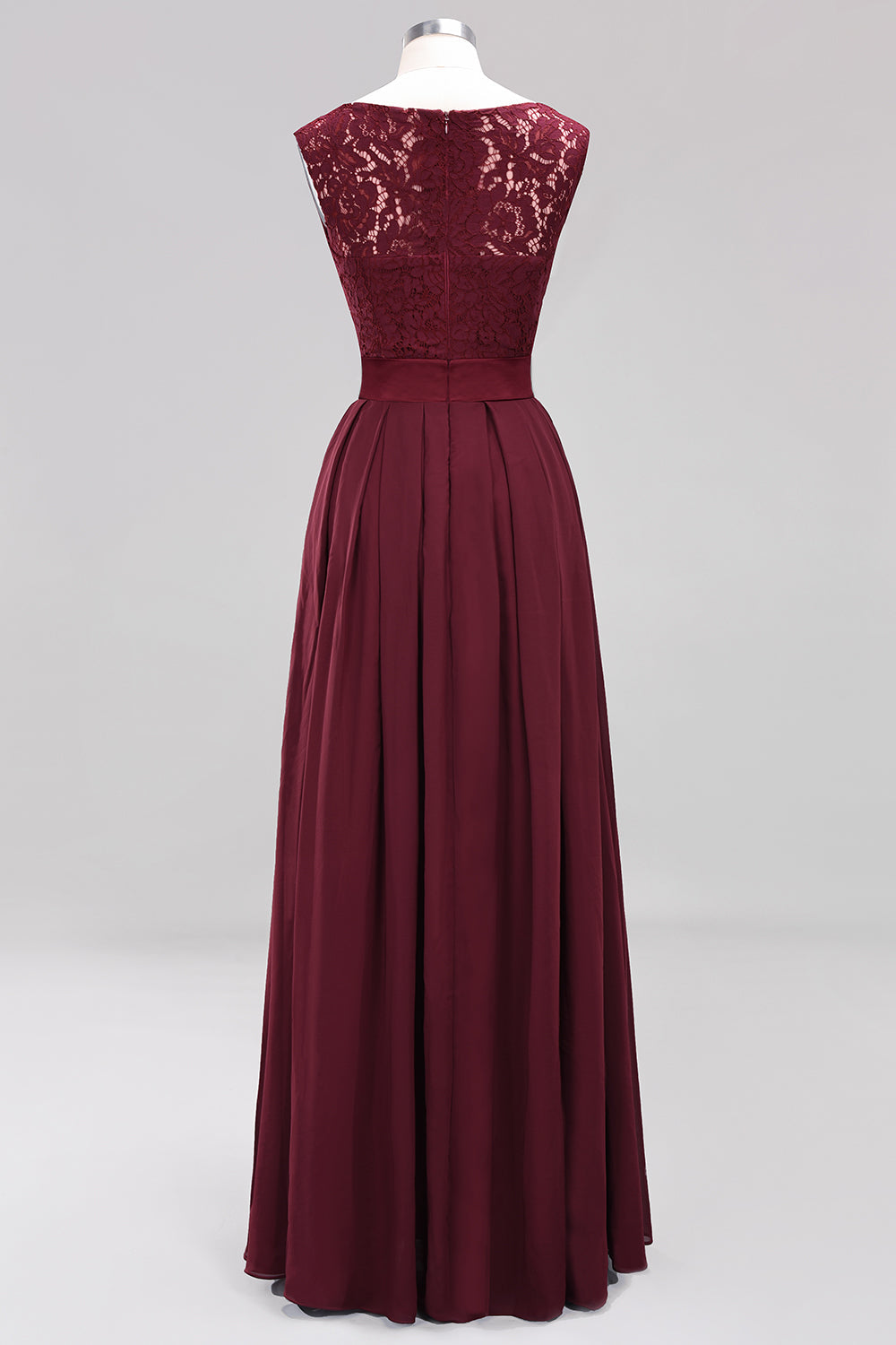 Vintage Sleeveless Lace Bridesmaid dresses Affordable Chiffon Wedding Party Dress