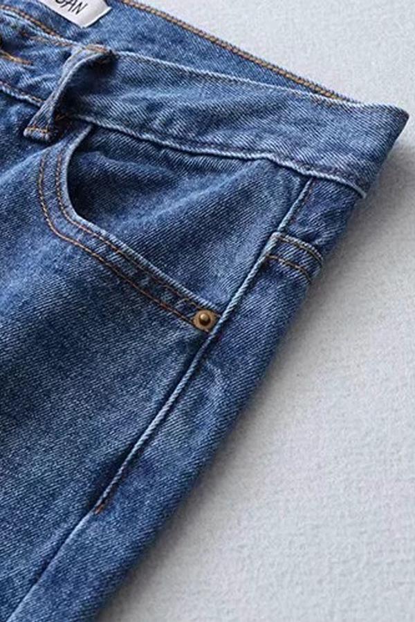 Vintage Zipper Fly Flare Jeans