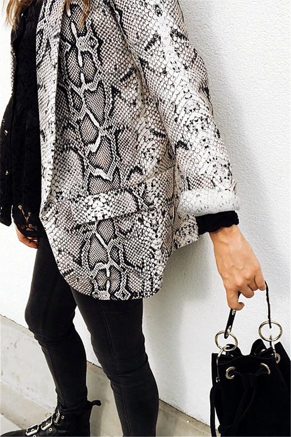 RadyRin Virgin Forest Animal Pattern Cozy Cardigan Coat