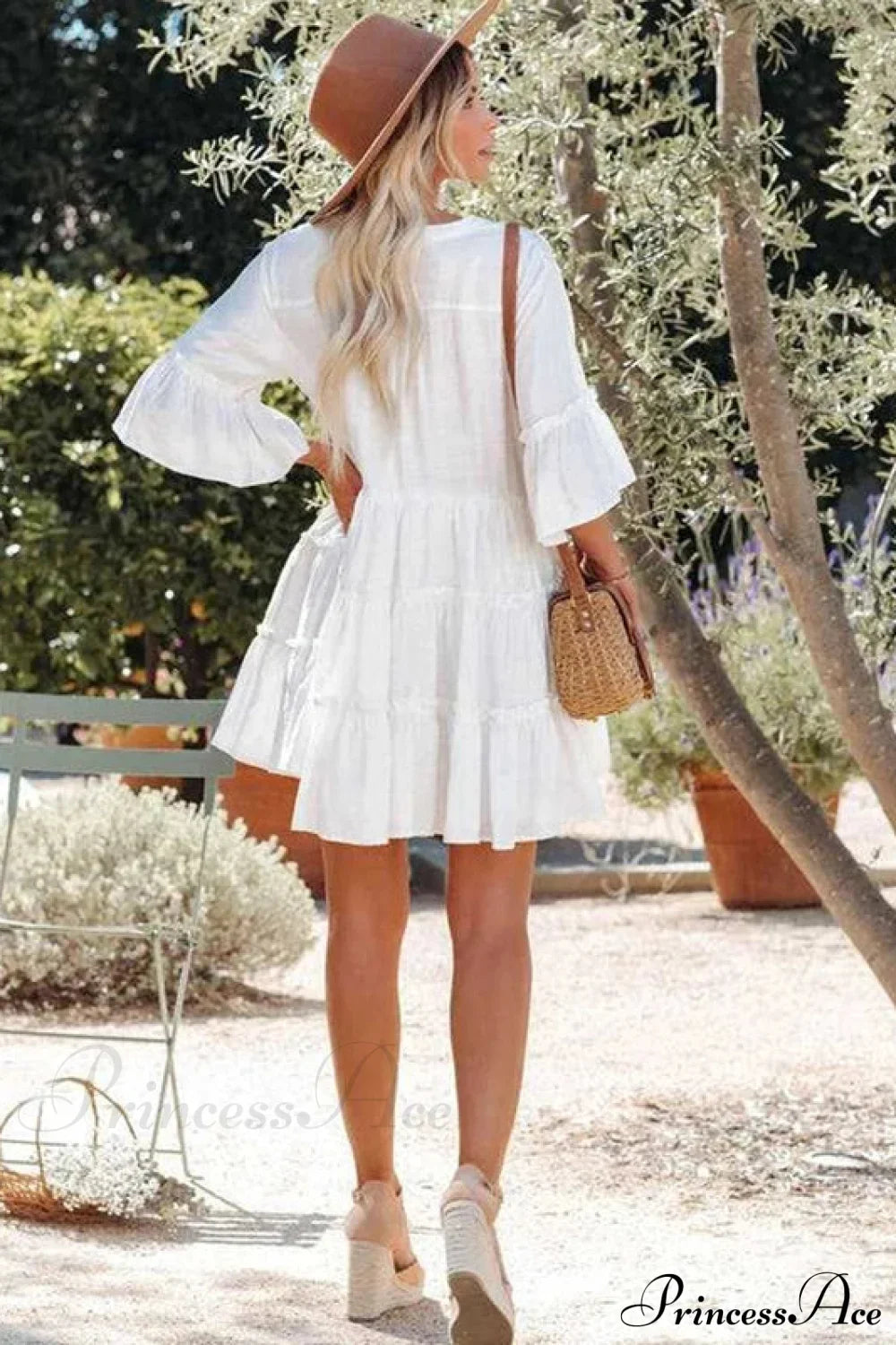 White Mini Dress Holiday Beach Wear